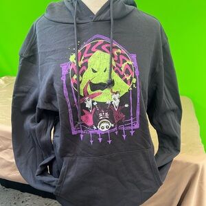 Disney Nightmare Before Christmas Oogie‎ Boogie Hoodie Black Size L